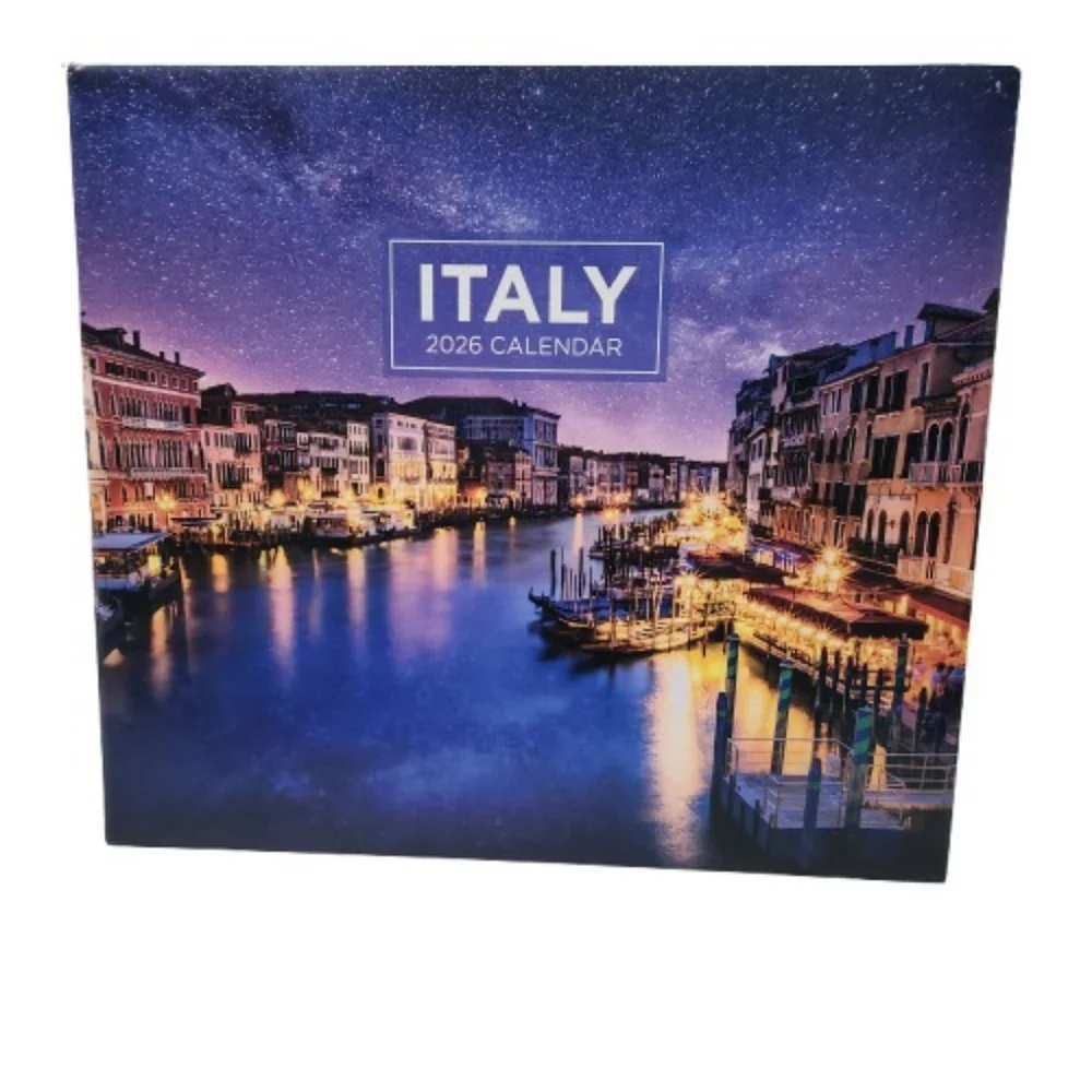 🆕️⬇️ITALY 2026 MONTHLY WALL CALENDAR